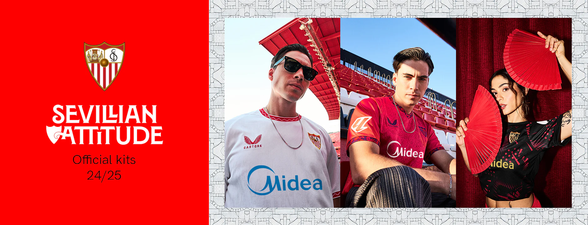 Sevilla Fan Shop – 202406_Allkits_Banner_Online Kollektion – Exklusive Artikel für Sevilla-Fans Kollektion für Fans