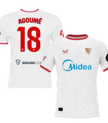 Sevilla Fan Shop – agoumé weißes heimtrikot für kinder 2425 Kollektion – Exklusive Artikel für Sevilla-Fans Kollektion für Fans