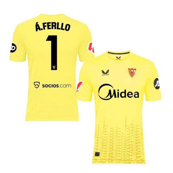 Sevilla Fan Shop – alberto f. torwart-ausweichtrikot für erwachsene gelb 2425 Kollektion – Exklusive Artikel für Sevilla-Fans Kollektion für Fans