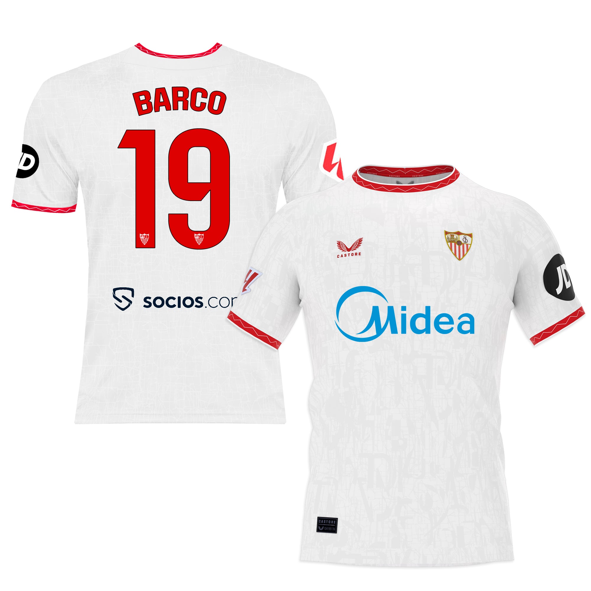 Sevilla Fan Shop – boat weißes erstlingsshirt für kinder 2425 Kollektion – Exklusive Artikel für Sevilla-Fans Kollektion für Fans