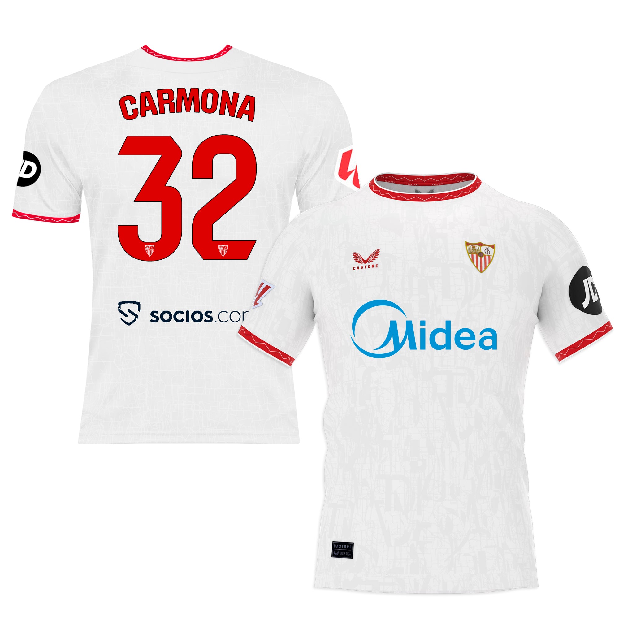 Sevilla Fan Shop – carmona heimtrikot 2425 für erwachsene Kollektion – Exklusive Artikel für Sevilla-Fans Kollektion für Fans