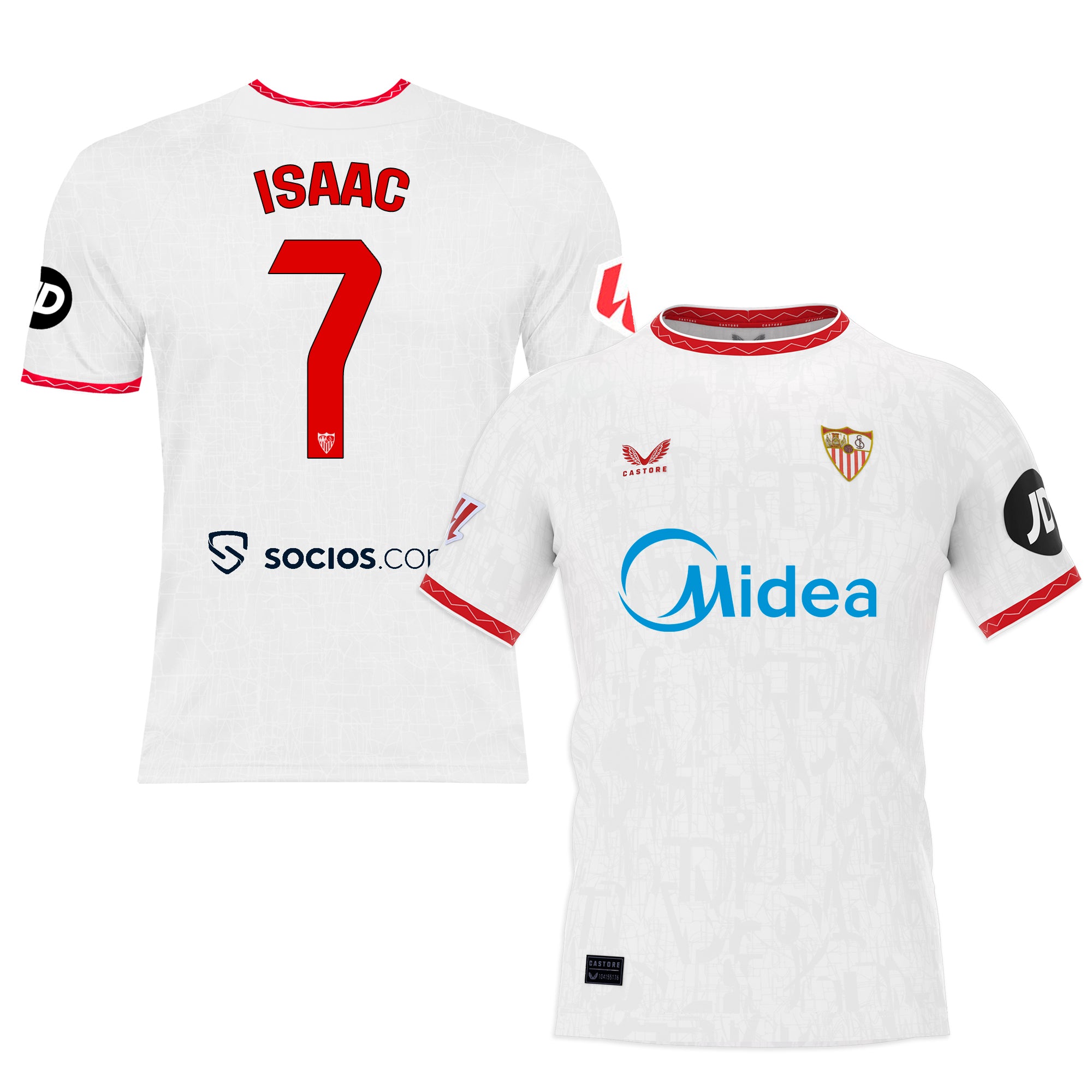 Sevilla Fan Shop – isaac heimtrikot 2425 für erwachsene Kollektion – Exklusive Artikel für Sevilla-Fans Kollektion für Fans