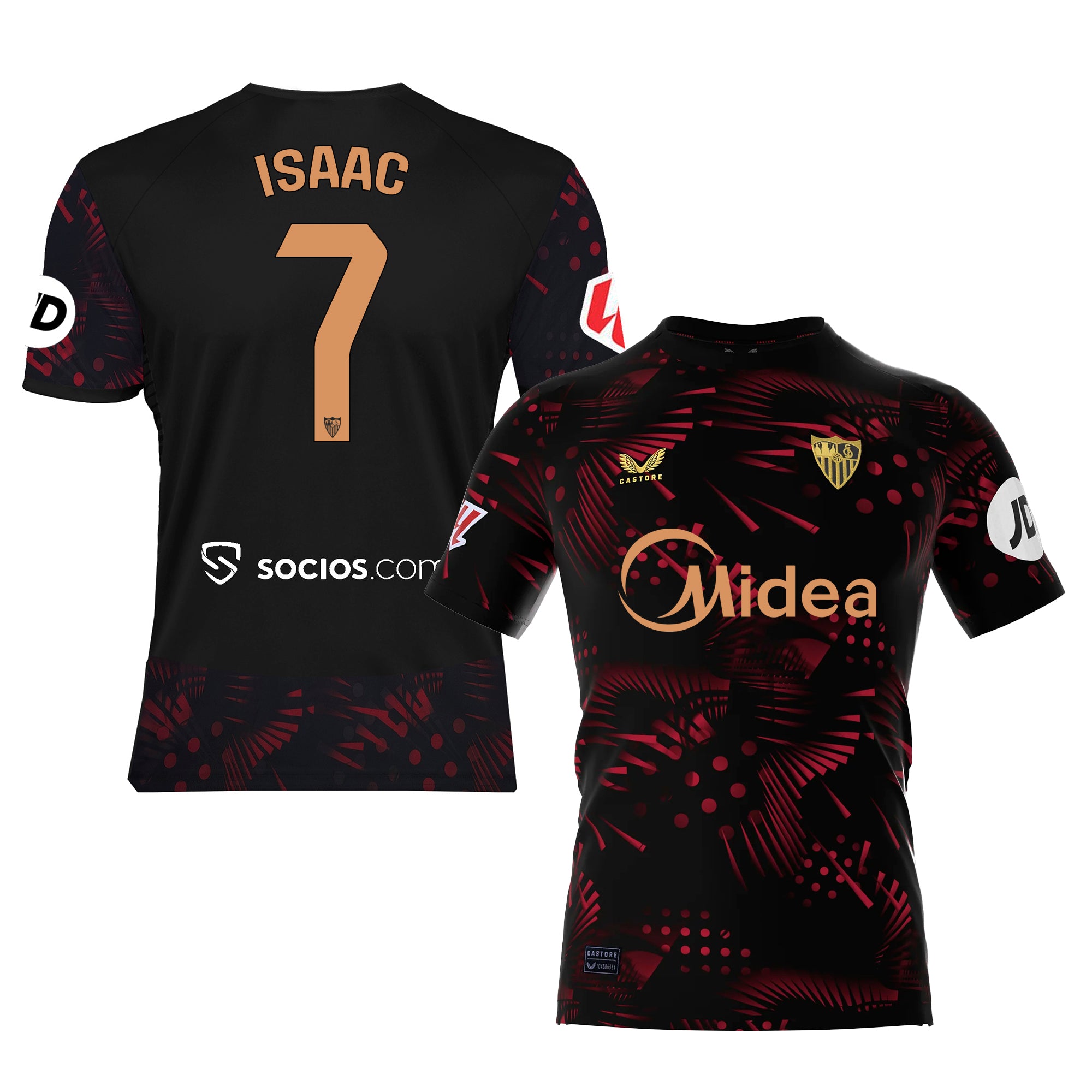 Sevilla Fan Shop – isaac schwarzes drittes jungen t-shirt 2425 Kollektion – Exklusive Artikel für Sevilla-Fans Kollektion für Fans