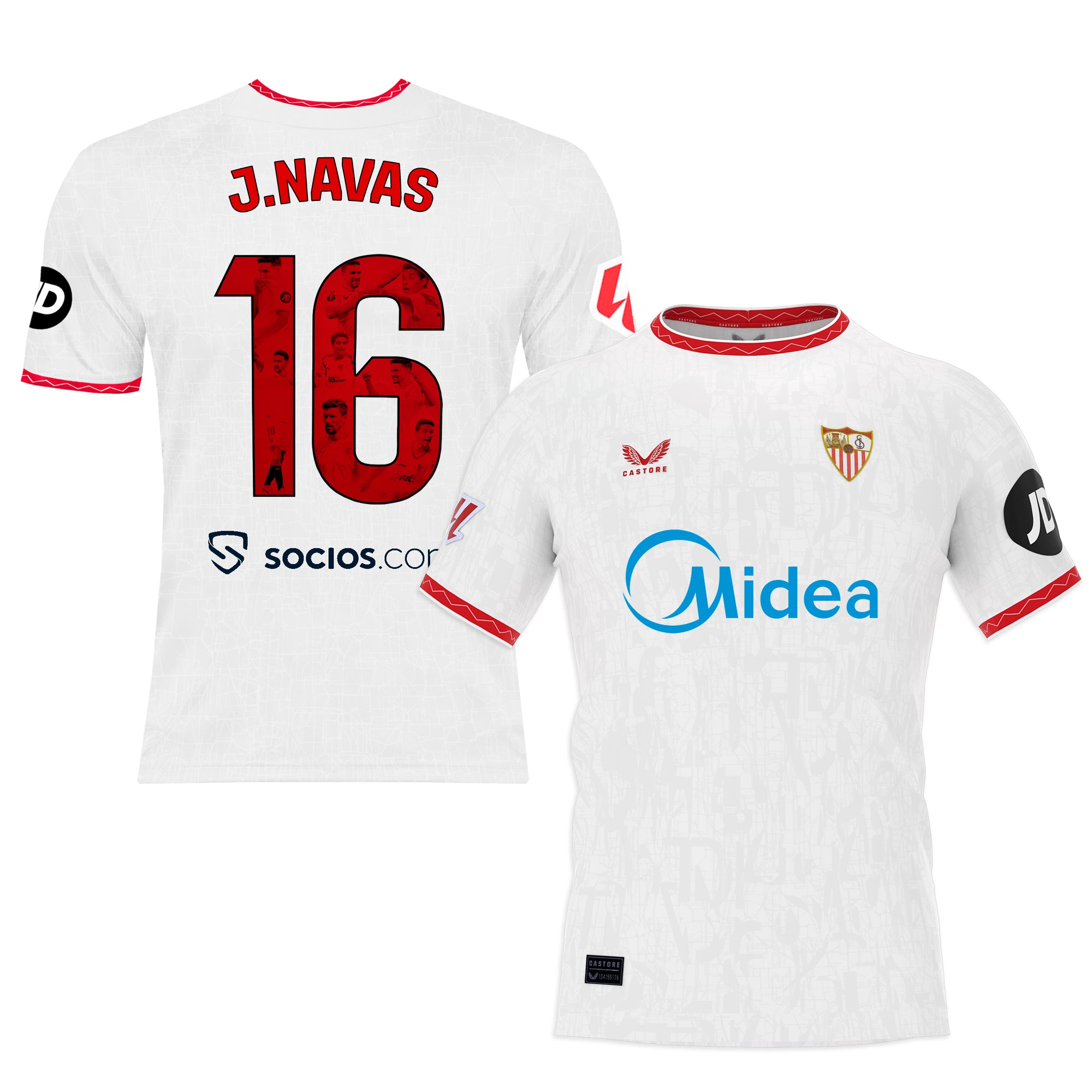 Sevilla Fan Shop – j. navas legend heimtrikot 2425 für erwachsene Kollektion – Exklusive Artikel für Sevilla-Fans Kollektion für Fans