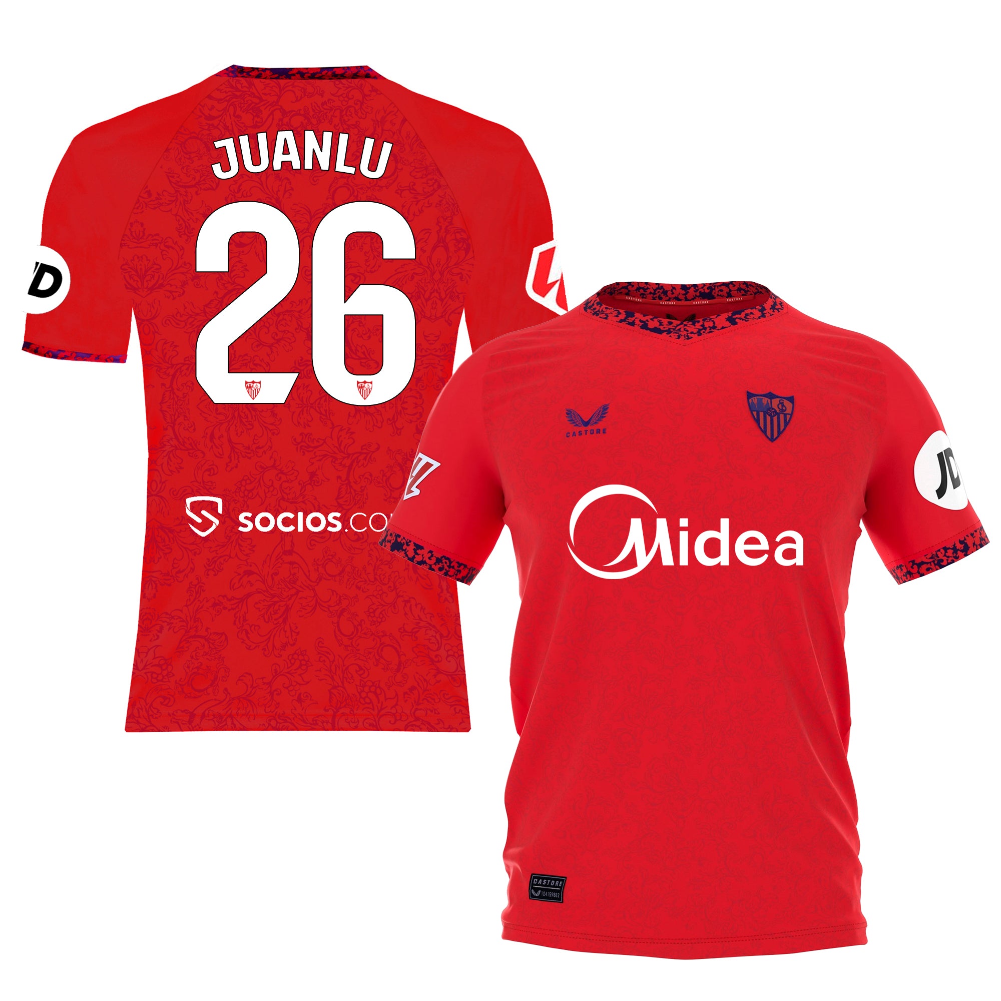 Sevilla Fan Shop – juanlu t-shirt away erwachsene 2425 Kollektion – Exklusive Artikel für Sevilla-Fans Kollektion für Fans
