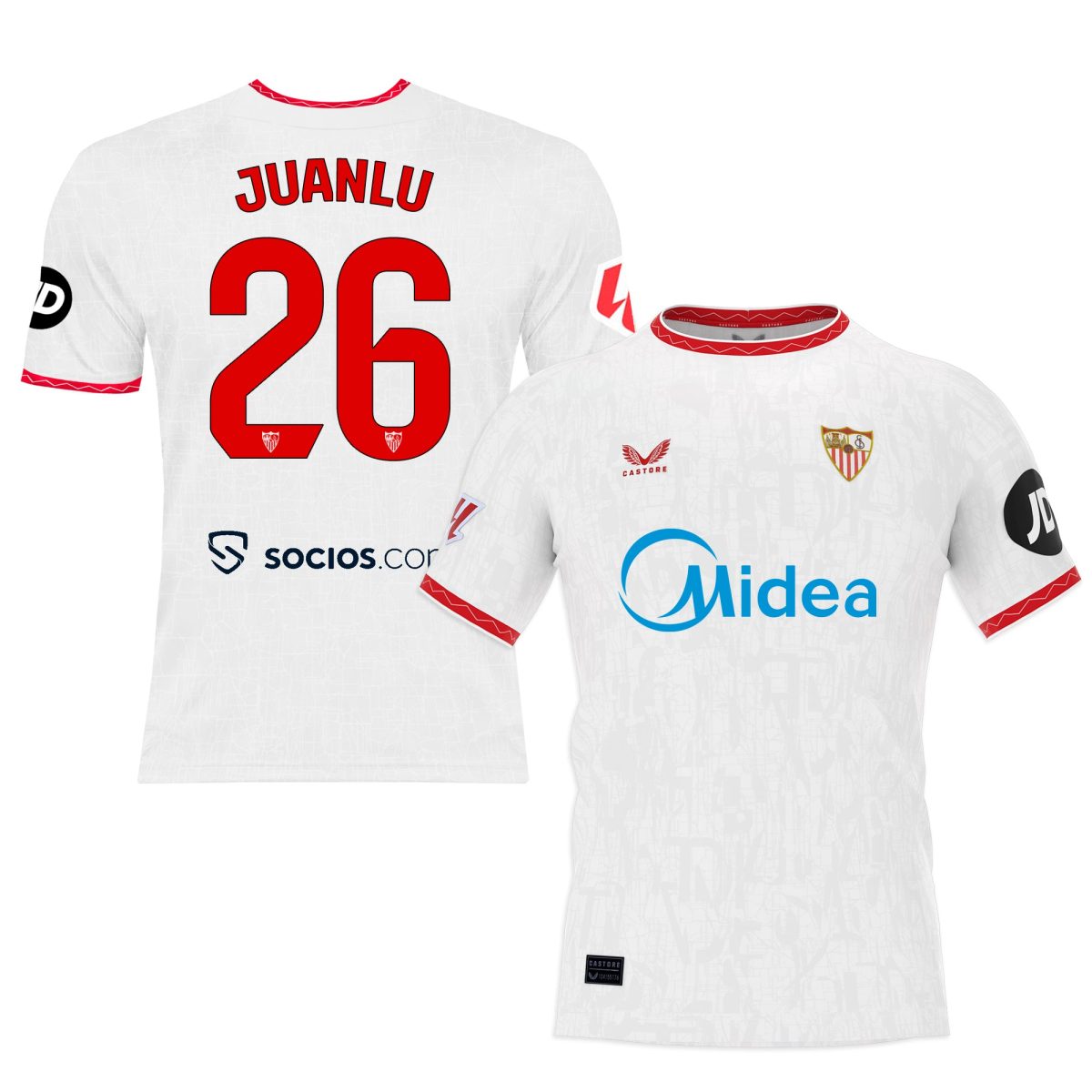 Sevilla Fan Shop – juanlu weißes erstlingsshirt für kinder 2425 Kollektion – Exklusive Artikel für Sevilla-Fans Kollektion für Fans