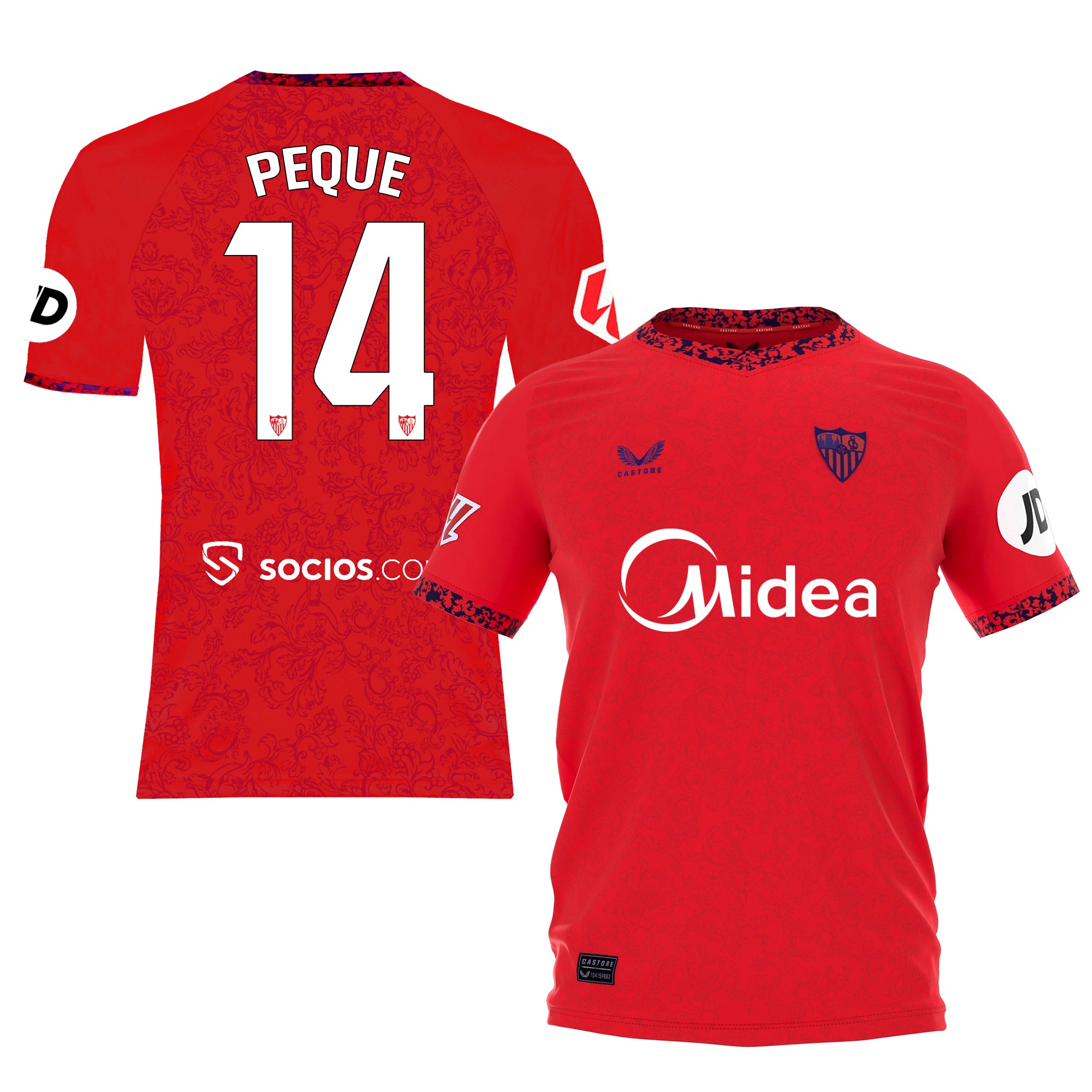 Sevilla Fan Shop – kleines auswärts-t-shirt für erwachsene 2425 Kollektion – Exklusive Artikel für Sevilla-Fans Kollektion für Fans