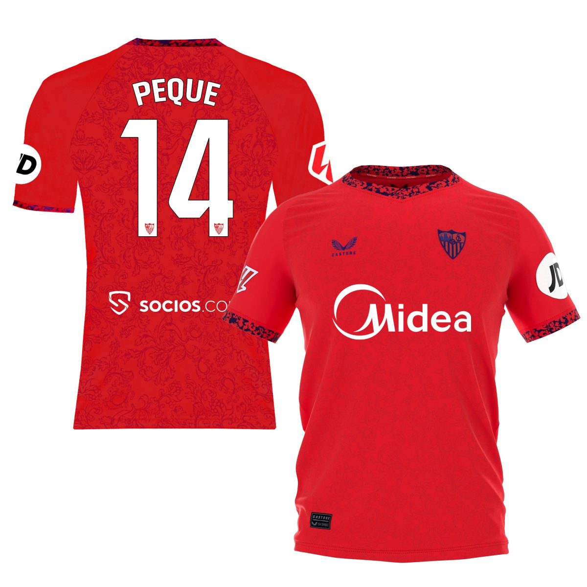 Sevilla Fan Shop – kleines t-shirt away junge 2425 Kollektion – Exklusive Artikel für Sevilla-Fans Kollektion für Fans