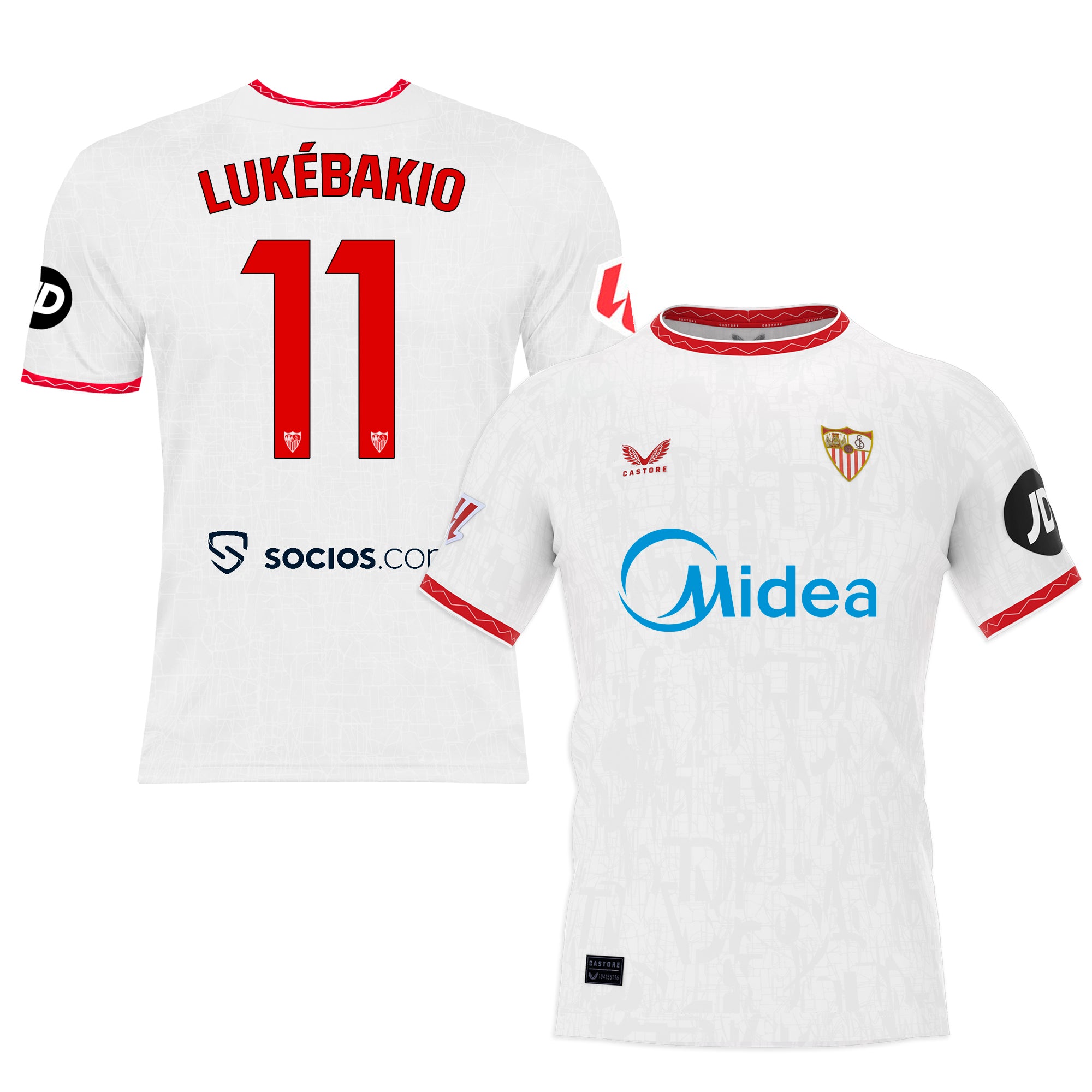 Sevilla Fan Shop – lukébakio weißes heimtrikot kinder 2425 Kollektion – Exklusive Artikel für Sevilla-Fans Kollektion für Fans