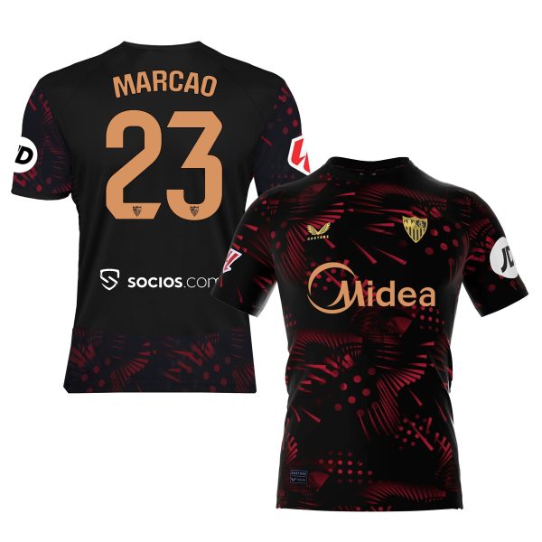 Sevilla Fan Shop – marcao t-shirt dritte erwachsene 2425 Kollektion – Exklusive Artikel für Sevilla-Fans Kollektion für Fans