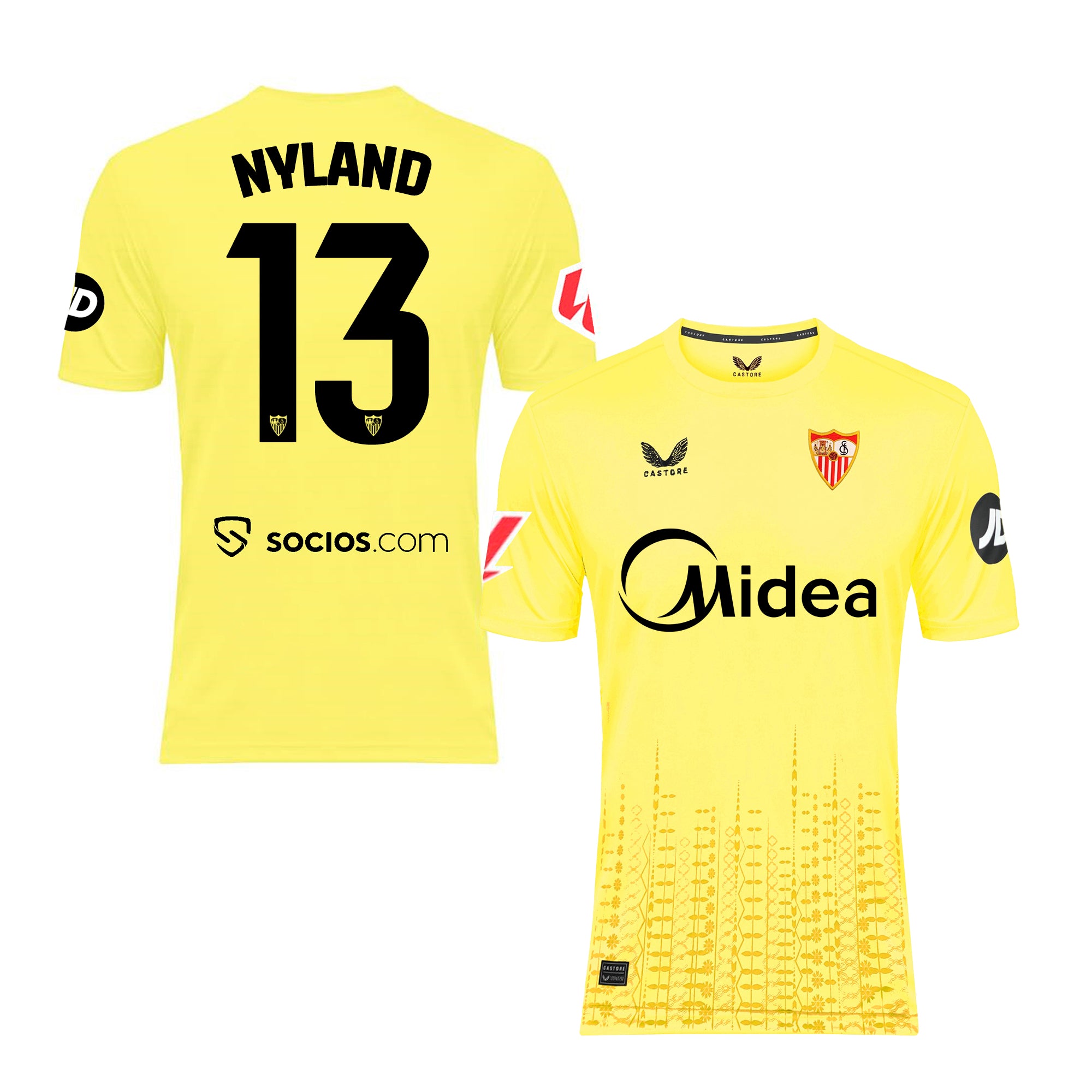 Sevilla Fan Shop – nyland torwart-ausweichtrikot für erwachsene gelb 2425 Kollektion – Exklusive Artikel für Sevilla-Fans Kollektion für Fans
