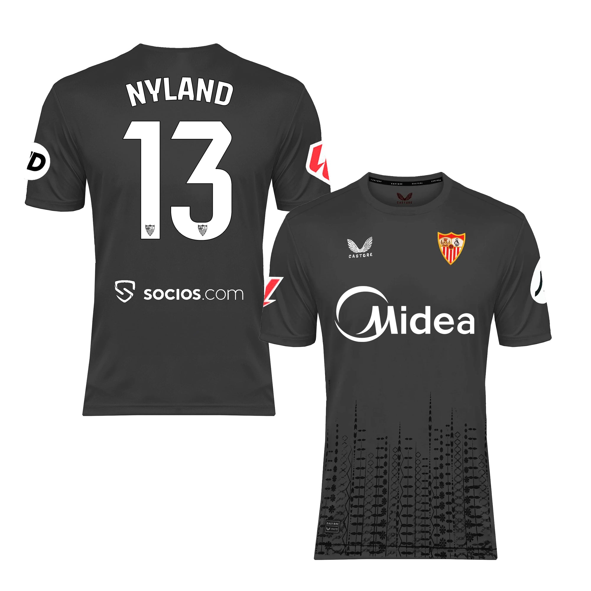 Sevilla Fan Shop – nyland torwart-heimtrikot für erwachsene grau 2425 Kollektion – Exklusive Artikel für Sevilla-Fans Kollektion für Fans
