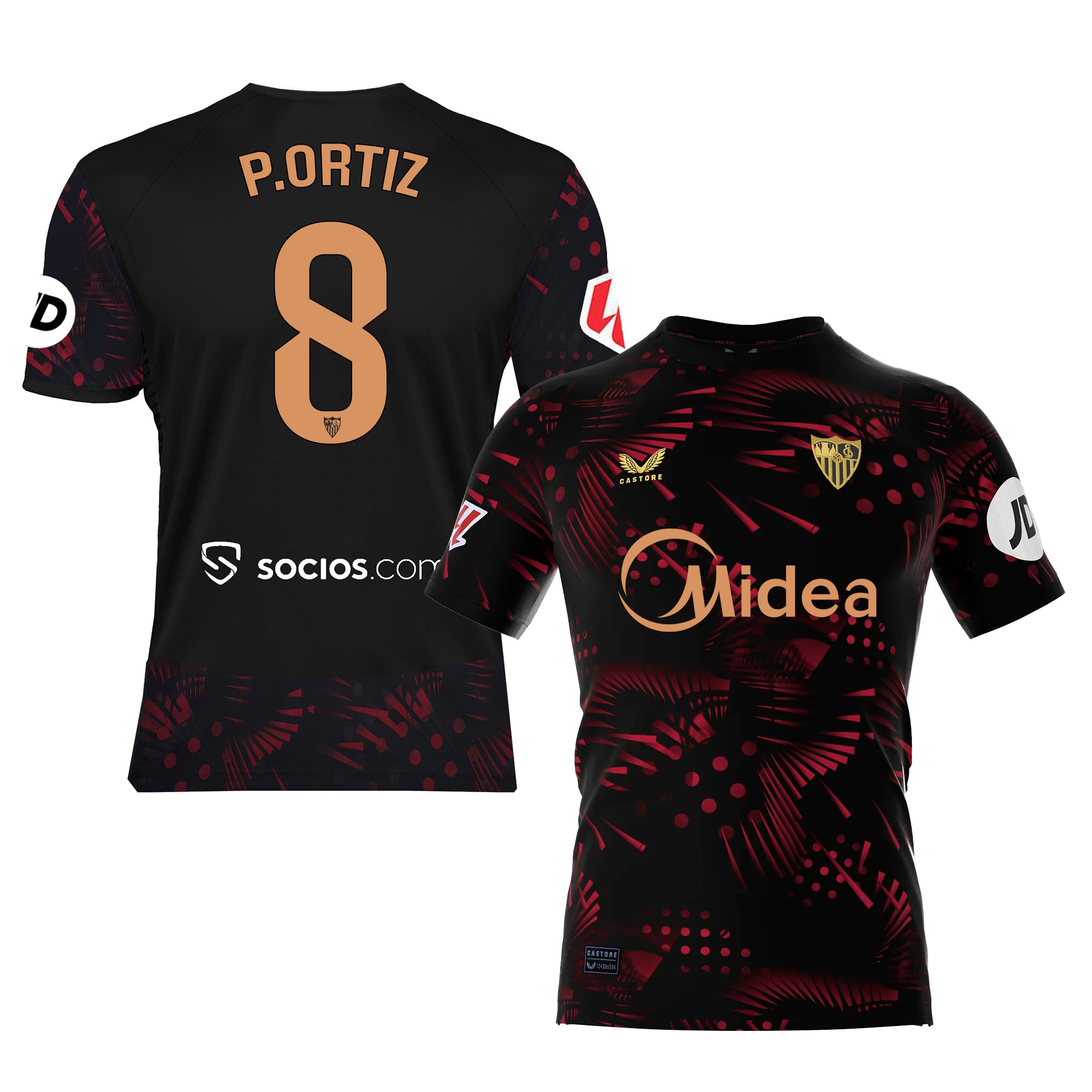 Sevilla Fan Shop – p. ortiz t-shirt dritte erwachsene 2425 Kollektion – Exklusive Artikel für Sevilla-Fans Kollektion für Fans