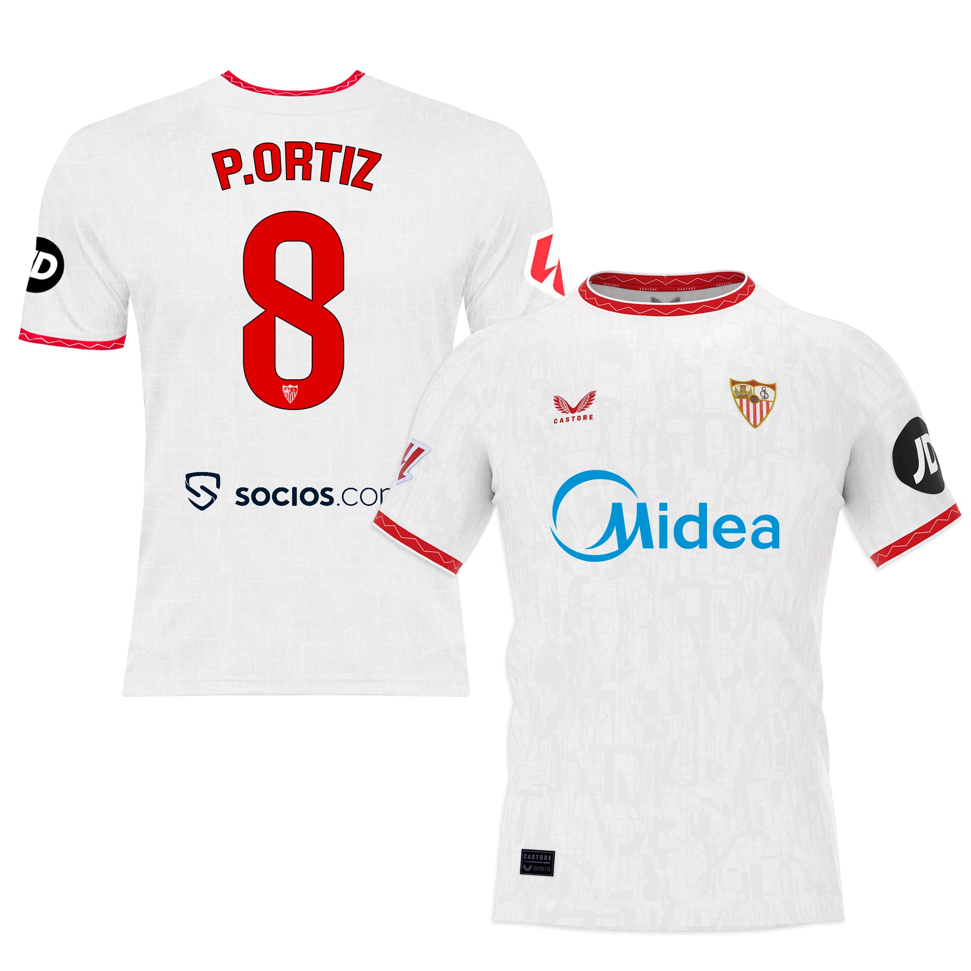 Sevilla Fan Shop – p. ortiz t-shirt home erwachsene 2425 Kollektion – Exklusive Artikel für Sevilla-Fans Kollektion für Fans