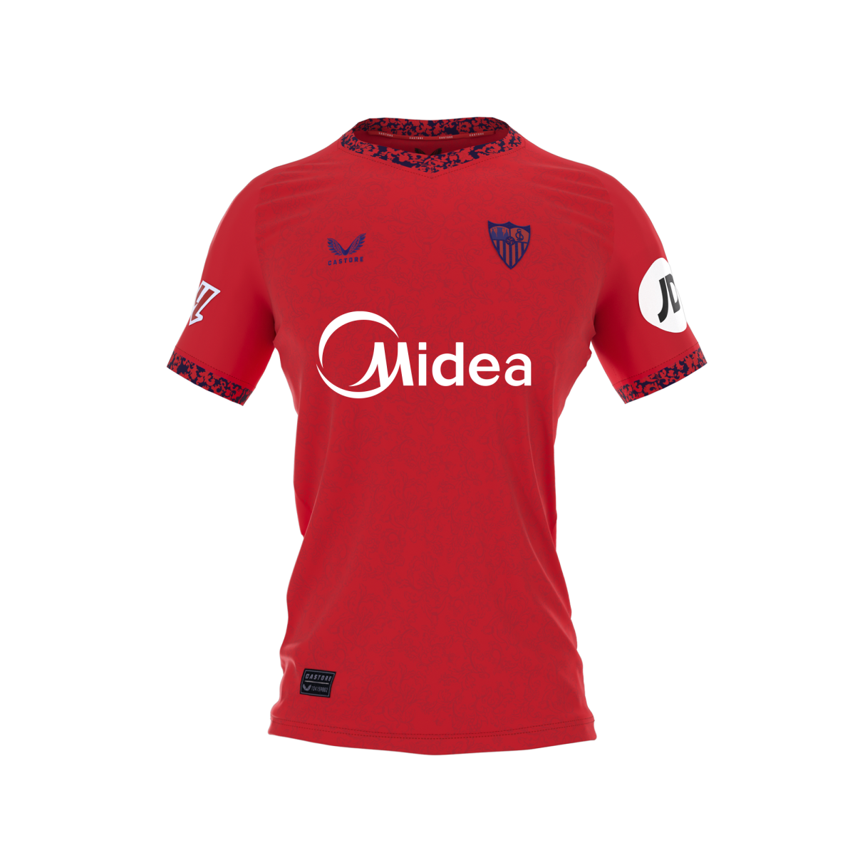 Sevilla Fan Shop – rotes damen-auswärtstrikot 2425 Kollektion – Exklusive Artikel für Sevilla-Fans Kollektion für Fans