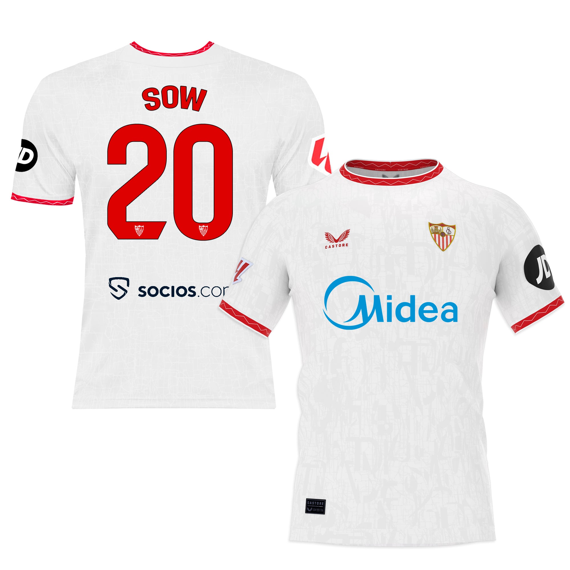 Sevilla Fan Shop – sau erwachsene home t-shirt 2425 Kollektion – Exklusive Artikel für Sevilla-Fans Kollektion für Fans