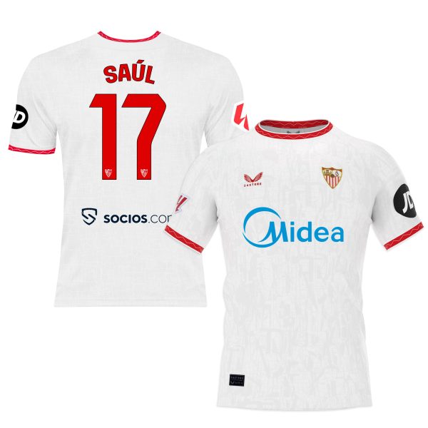 Sevilla Fan Shop – saul weißes heimtrikot für kinder 2425 Kollektion – Exklusive Artikel für Sevilla-Fans Kollektion für Fans