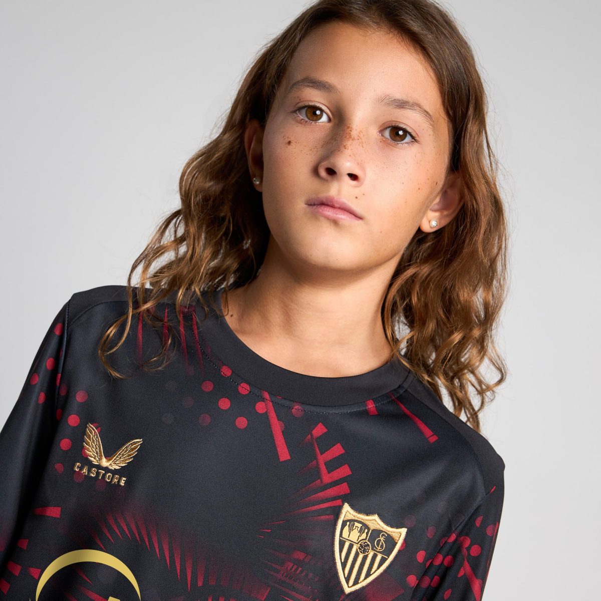 Sevilla Fan Shop – schwarzes third jungen t-shirt 2425 Kollektion – Exklusive Artikel für Sevilla-Fans Kollektion für Fans