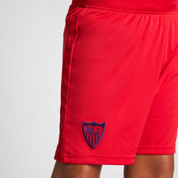 Sevilla Fan Shop – shorts away junge rot 2425 Kollektion – Exklusive Artikel für Sevilla-Fans Kollektion für Fans