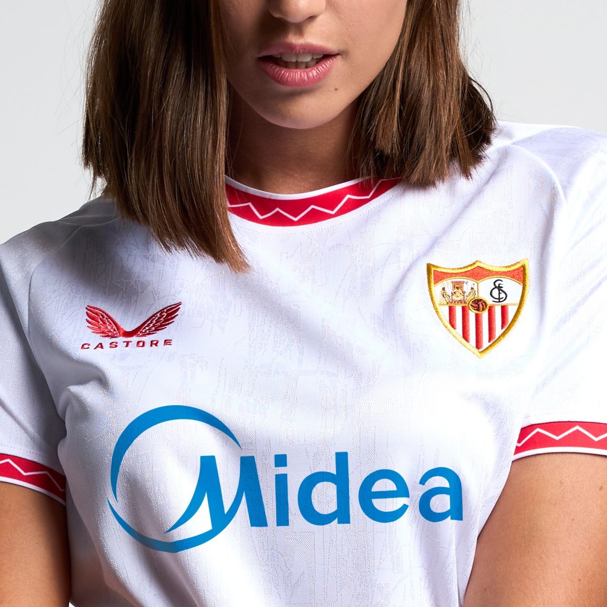 Sevilla Fan Shop – weißes damen-erstshirt 2425 Kollektion – Exklusive Artikel für Sevilla-Fans Kollektion für Fans