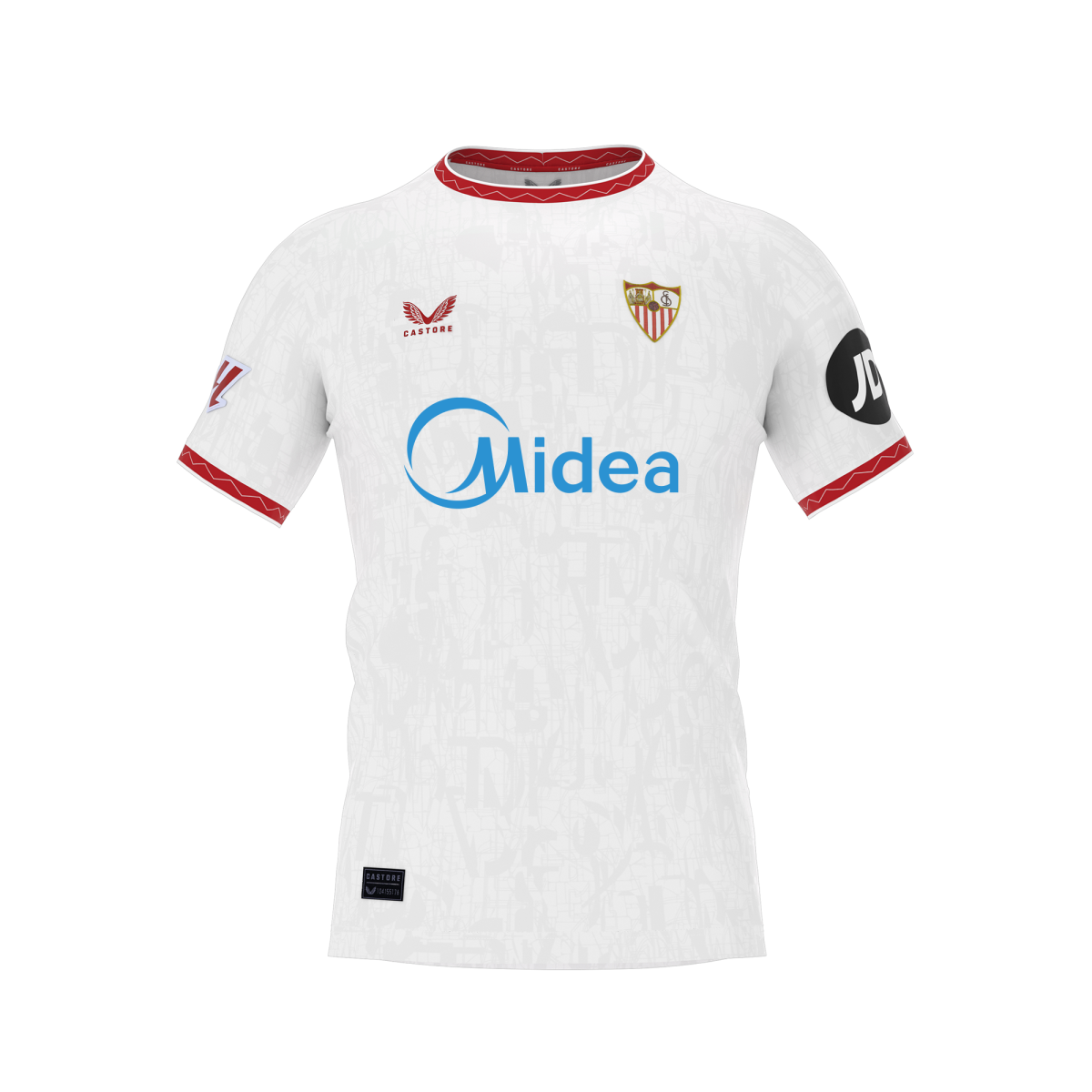 Sevilla Fan Shop – weißes erstlingsshirt für kinder 2425 Kollektion – Exklusive Artikel für Sevilla-Fans Kollektion für Fans