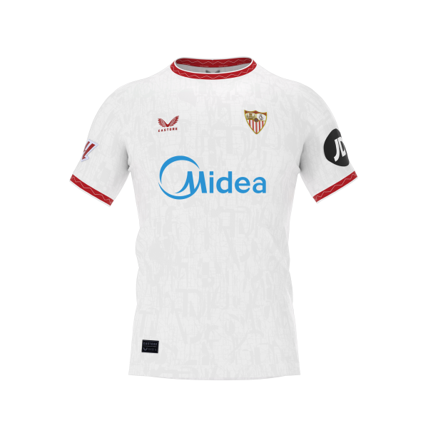 Sevilla Fan Shop – weißes erstlingsshirt für kinder 2425 Kollektion – Exklusive Artikel für Sevilla-Fans Kollektion für Fans
